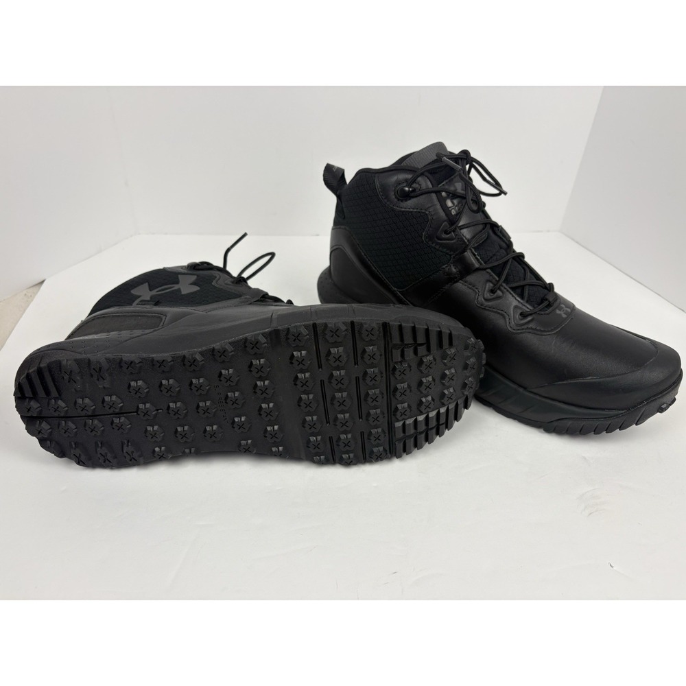 NWOT Under Armour Micro G Valsetz Mid Black Tactical Stormproof Boots Men's 12 - Picture 11 of 15